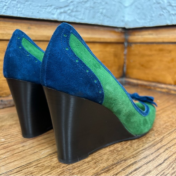 J. Crew | Leather Open Toe Platform Heels - Picture 12 of 14